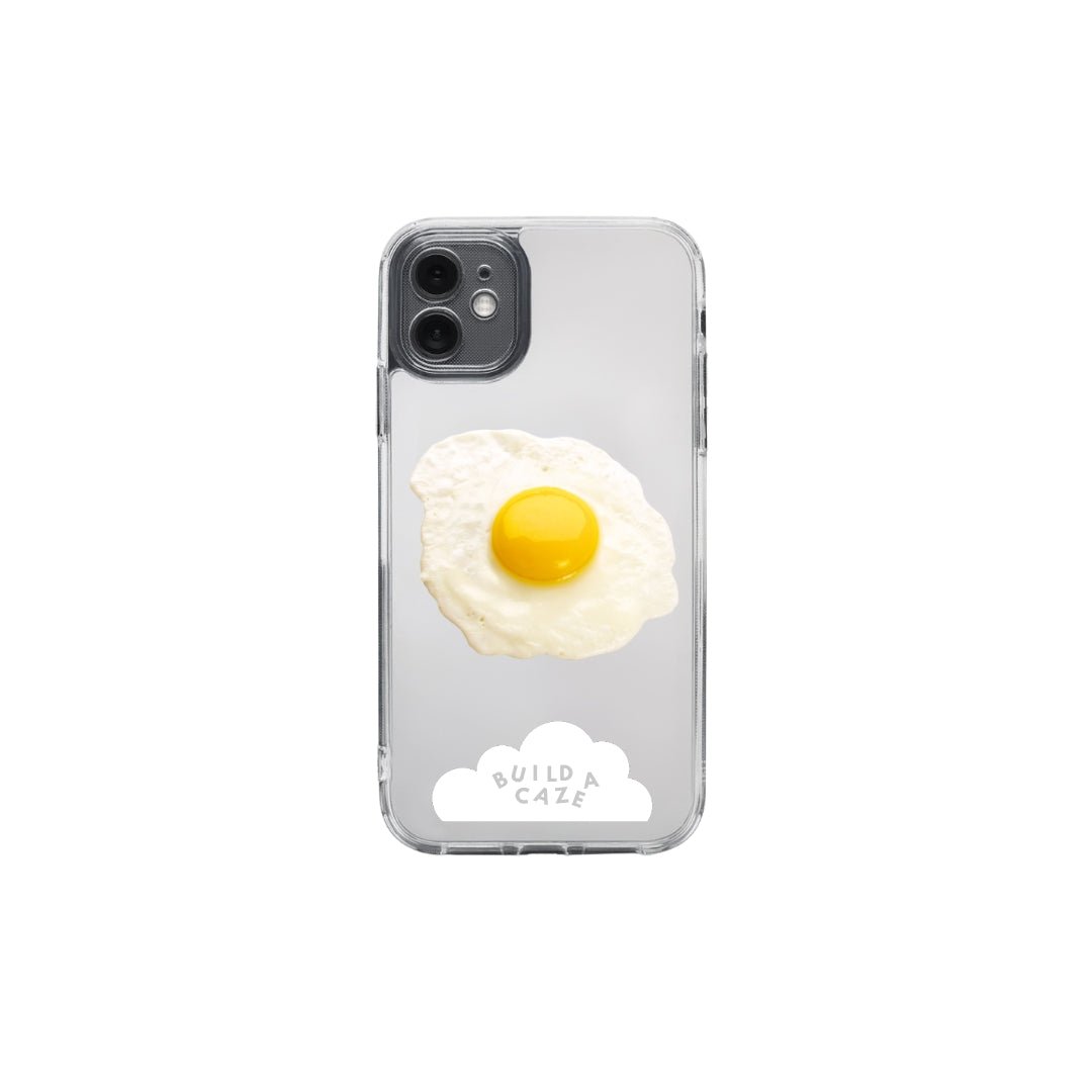 Eggscellent sunny side up egg MagSafe pop holder, white and orange fried egg magnetic pop socket and phone grip accessory.