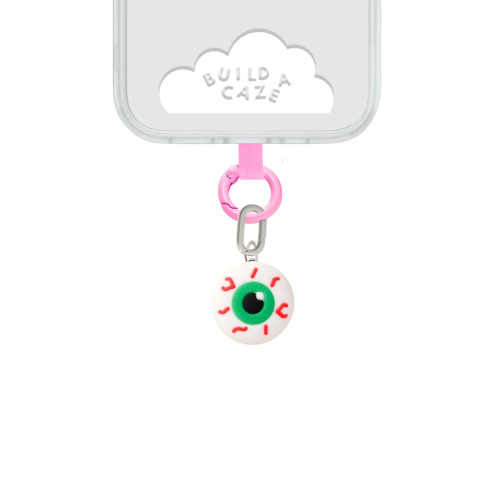 Eyeball cell phone charm aesthetic design Build A Caze