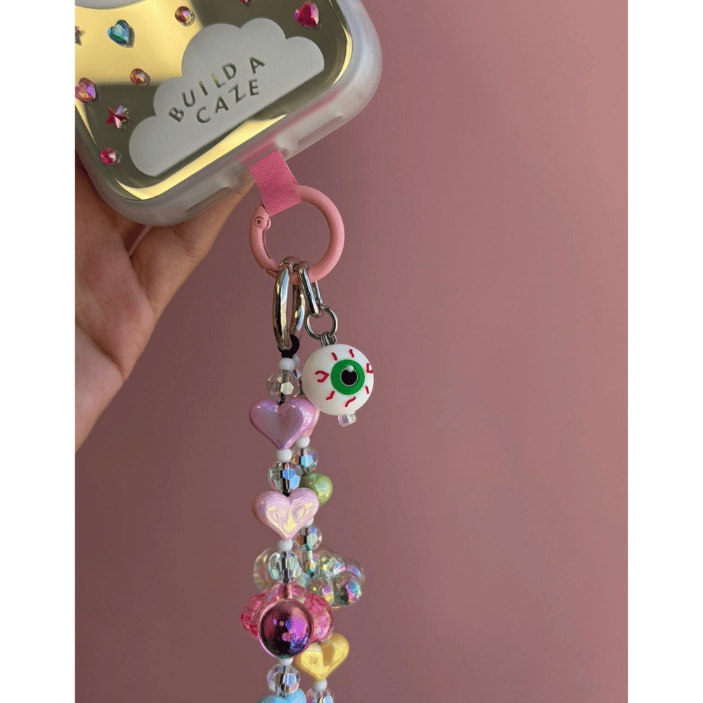 Eyeball cell  phone charms that clip on case Build A Caze