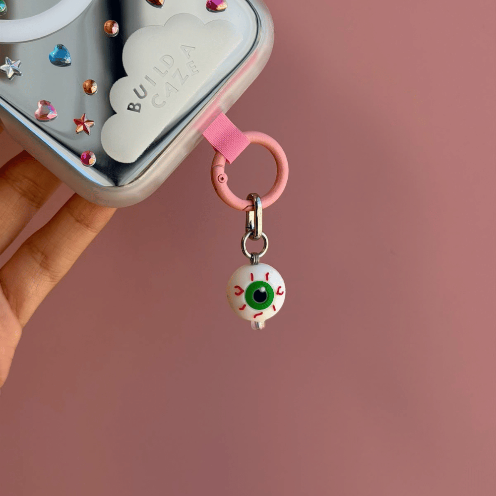 Eyeball phone charm phone accessory charm design Build A Caze