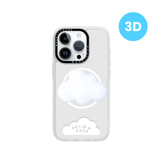 Head In the Clouds cloud-shaped MagSafe pop holder, white whimsical cloud magnetic pop socket and phone grip accessory.