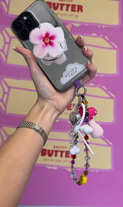 hibi baby cute character magsafe pop holder, magnetic pop socket and phone grip accessory.