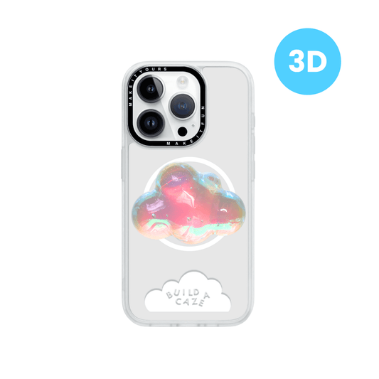 Holo Head In the Clouds cloud-shaped MagSafe pop holder, holographic multicolor-rainbow magnetic pop socket and phone grip accessory.