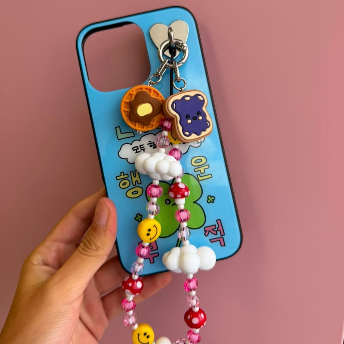 Jam toast phone charm cute phone charms for women colorful phone accessories Build A Caze