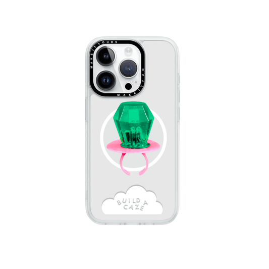 Lemon Bling green emerald candy MagSafe pop holder, sparkling lemon-themed magnetic pop socket and phone grip accessory.