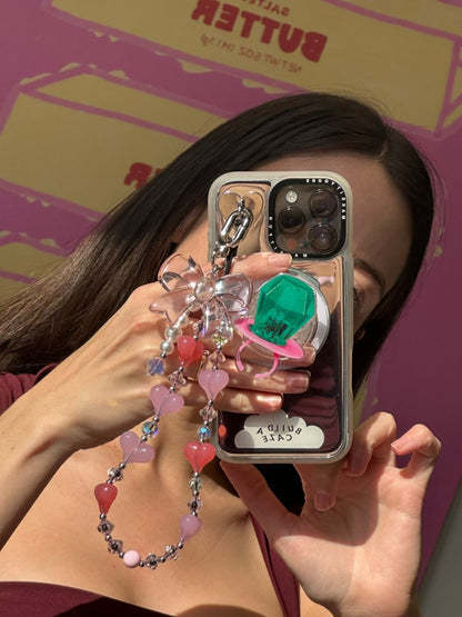 Lemon Bling Pop Grippy, a sparkling yellow lemon-shaped MagSafe compatible pop socket and magnetic phone holder with rhinestone accents for a secure phone grip.