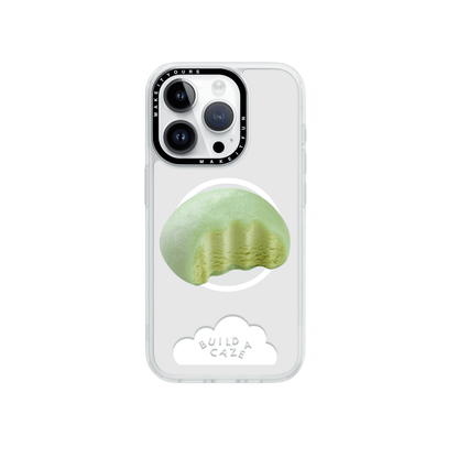 Matcha Mochi Crush green mochi-inspired MagSafe pop holder, cute food themed magnetic pop socket and phone grip accessory.