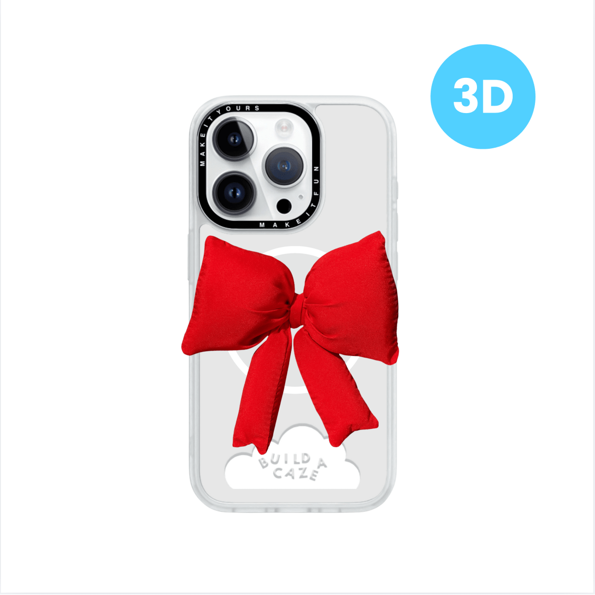 Red puffy bow MagSafe pop holder, cute red bow magnetic pop socket and phone grip accessory.