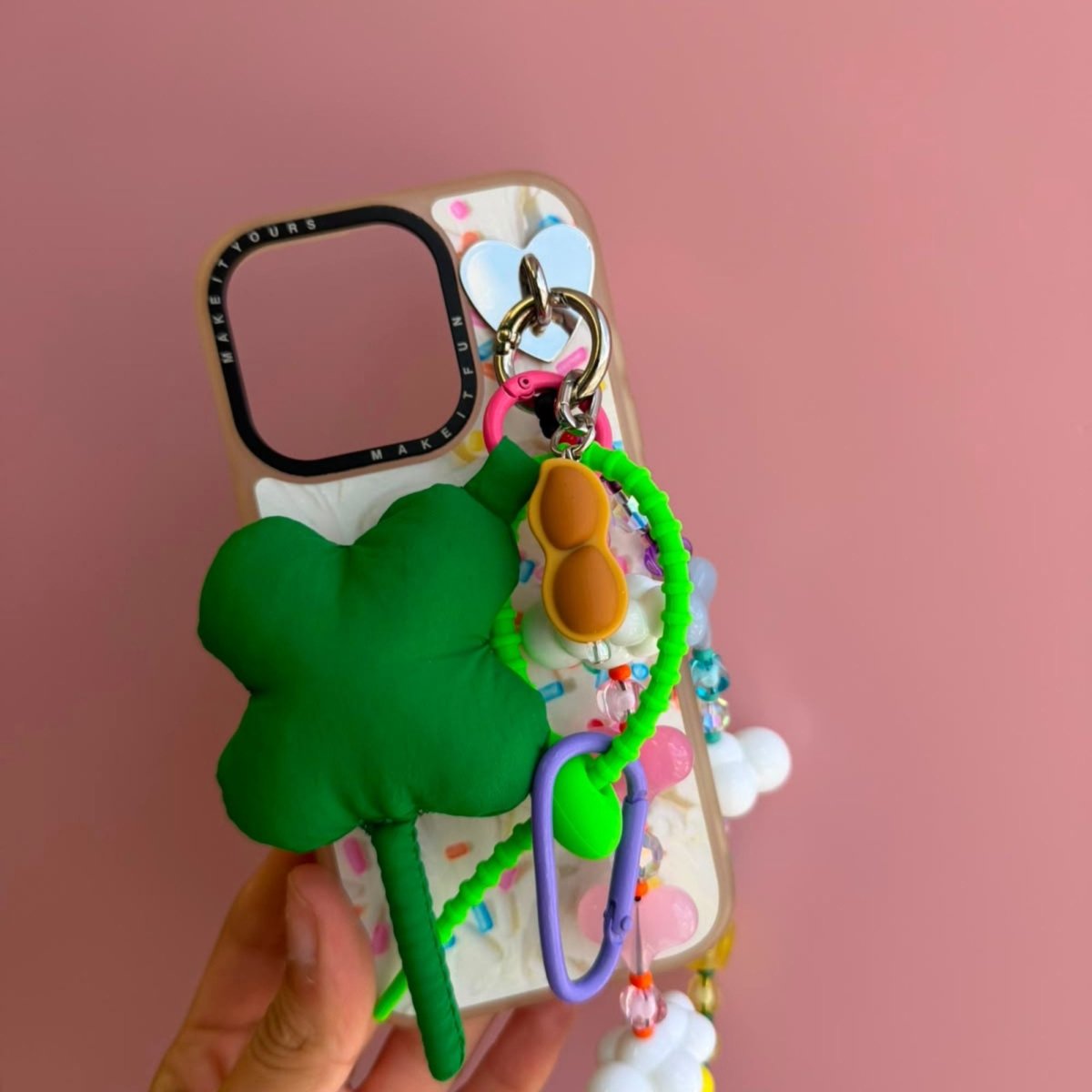 Brown peanut phone charm aesthetic phone charms works on any case Build A Caze