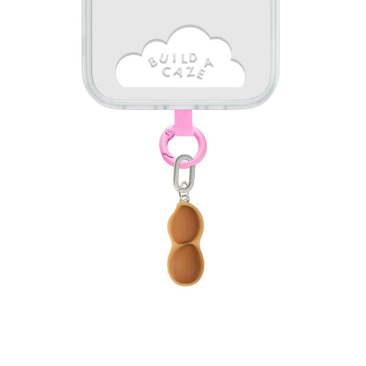 Brown peanut phone charm cell phone charm phone charms that clip on case Build A Caze