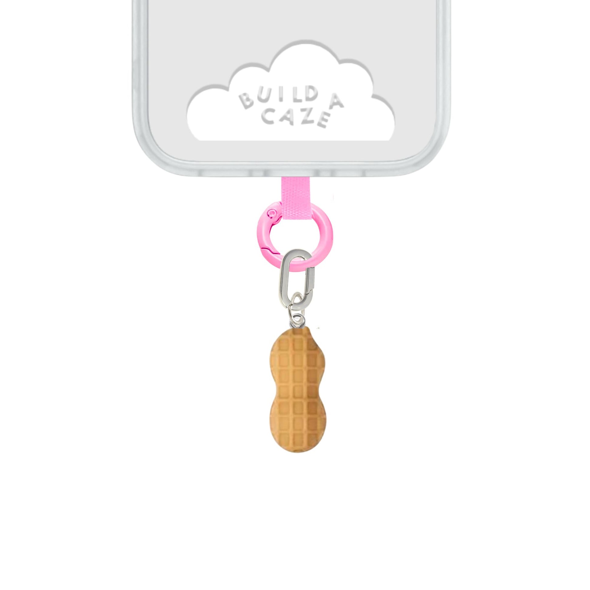 Brown peanut phone charm cell phone charm cute phone charms for women Build A Caze