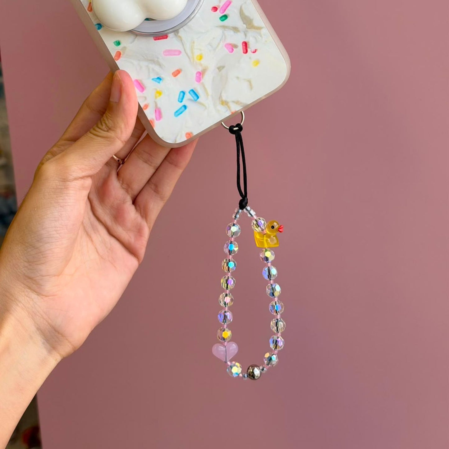Beaded phone strap cute phone wrist strap for women Build A Caze