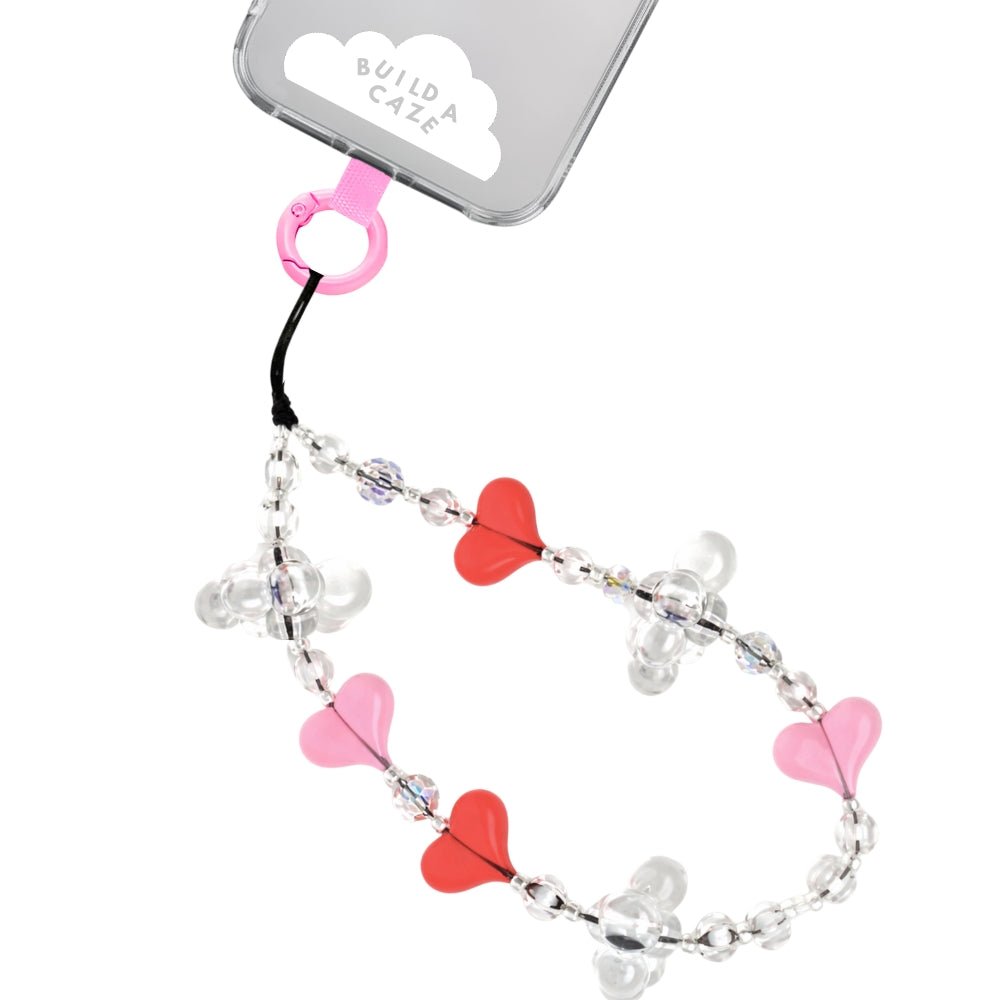 Phone wrist strap sparkling iridescent beads cell Phone Build A Caze