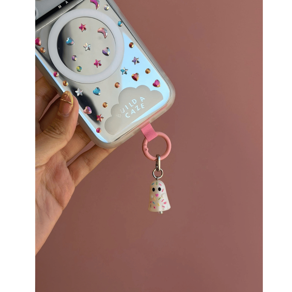 Sprinkle ghost phone charm phone accessory charm design Build A Caze