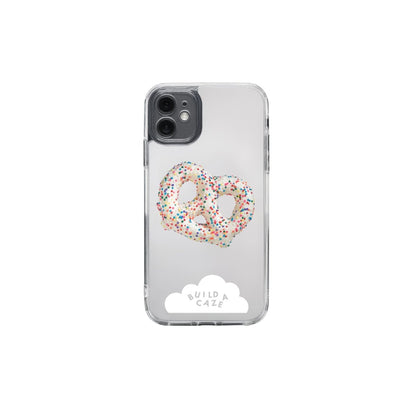 Sprinkle Pretzel MagSafe pop holder, cute pretzel design with sprinkles magnetic pop socket and phone grip accessory.