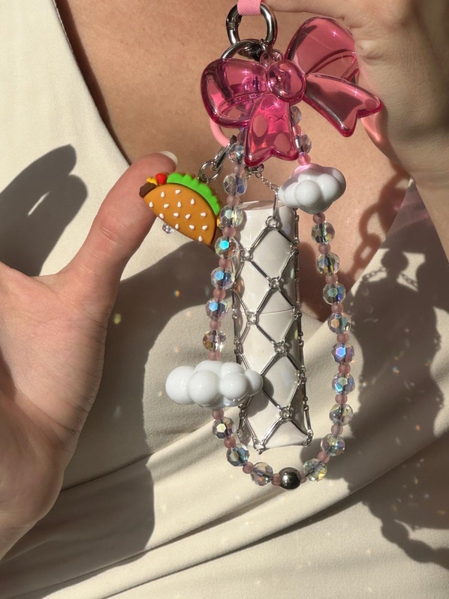 Detailed 3D taco phone charm with a fun fiesta vibe, quirky mobile accessory and tech upgrade for phone cases by Build a Caze.