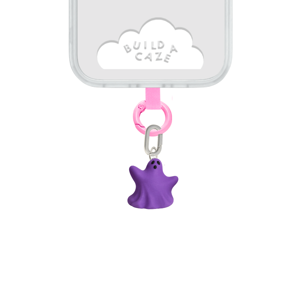 Purple ghost cute phone charms for women ghost shape Build A Caze