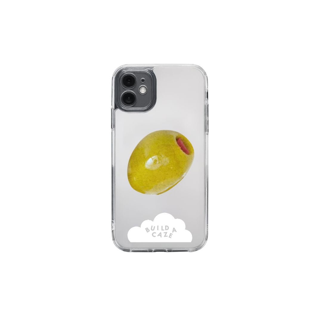 Vintage olive green MagSafe pop holder, retro olive design magnetic pop socket and phone grip accessory.