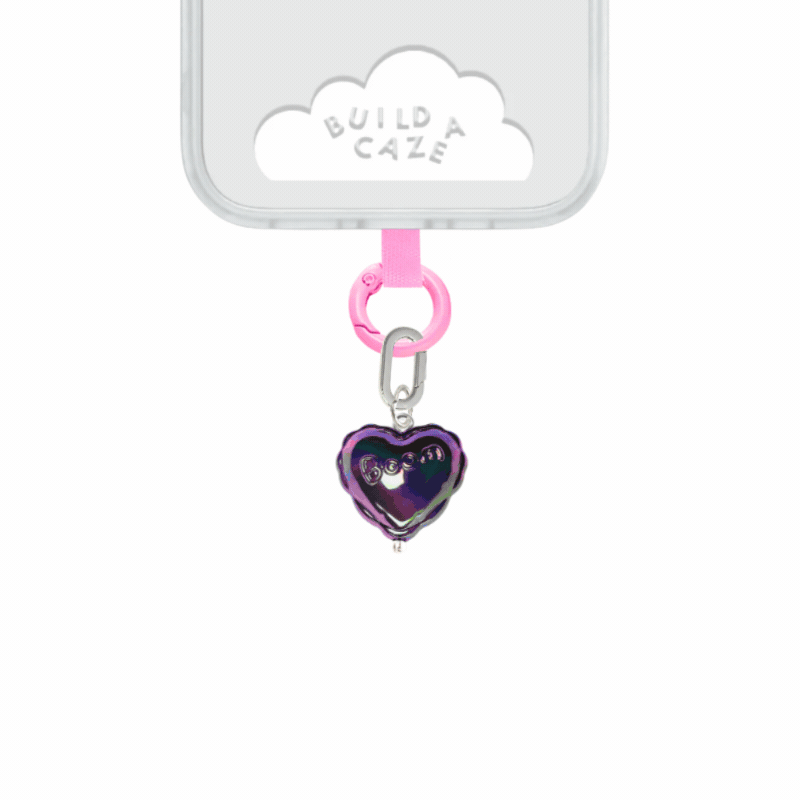 heart cell phone charm cute phone charms for women Build A Caze